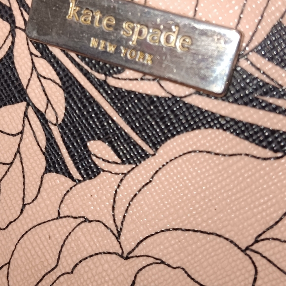 Kate Spade -  Black and Cream Floral Satchel - Picture 4 of 10